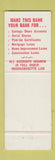Matchbook Cover - Woburn COOP Bank MA