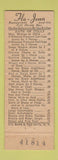Matchbook Cover - Flo Jean Restaurant Port Jervis NY