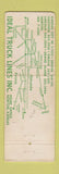 Matchbook Cover - Ideal Trucking Lines Norton KS WORN