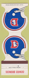 Matchbook Cover - Denver Broncos Football 1986 Bank Shot Lounge Alamosa Colorado