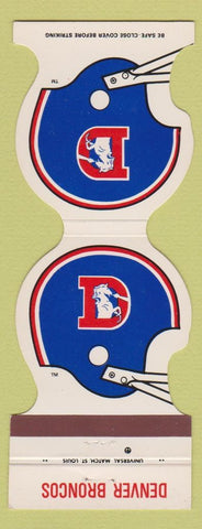Matchbook Cover - Denver Broncos Football 1986 Players Denver Colorado