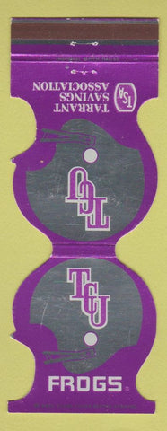 Matchbook Cover - TCU Horned Frogs Football 1978 Tarrant Savings