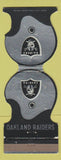 Matchbook Cover - Oakland Raiders Football 1972 California Blue Shield