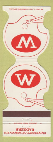 Matchbook Cover - Wisconsin Badgers FB 1979 Bank Spring Green Plain WI