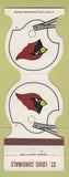 Matchbook Cover St Louis Cardinals Football 1985 CRI Supply Roofing ST Louis MO