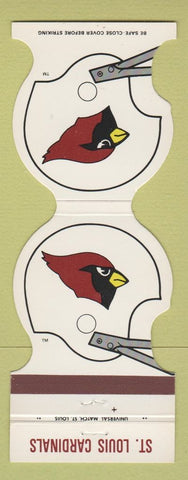 Matchbook Cover St Louis Cardinals Football 1985 CRI Supply Roofing ST Louis MO