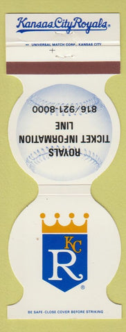 Matchbook Cover - Kansas City Royals Baseball 1985 Royals Tickets