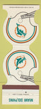 Matchbook Cover - Miami Dolphins Football 1981 Holiday Inn Vero Beach FL