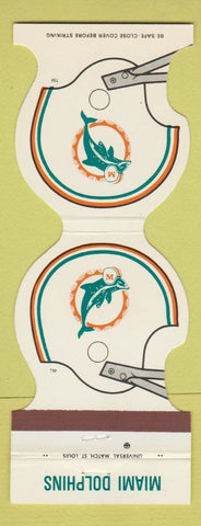 Matchbook Cover - Miami Dolphins Football 1981 Holiday Inn Vero Beach FL