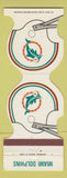 Matchbook Cover - Miami Dolphins Football 1981 Raintree Plantation FL