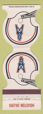 Matchbook Cover - Houston Oilers Football 1980 Best Little Steak House TX