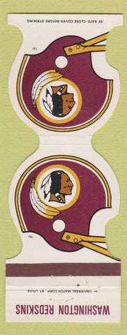 Matchbook Cover - Washington Redskins Football 1984 Richmond VA Muni CU