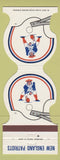 Matchbook Cover - New England Patriots Football 1981 Aloha Polynesian Hingham MA