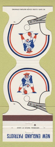 Matchbook Cover - New England Patriots Football 1981 Aloha Polynesian Hingham MA