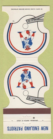 Matchbook Cover - New England Patriots Football 1981 Bull & Finch Beacon Hill MA