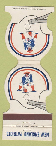 Matchbook Cover - New England Patriots Football 1980 Discount Tires