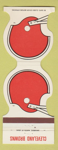 Matchbook Cover - Cleveland Browns Football 1982 Parma School CU Strongsville OH