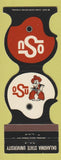 Matchbook Cover - Oklahoma State Cowboys Football 1975 Sooner Supplies