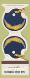 Matchbook Cover - San Diego Chargers Football 1982 Diego's Cafe Pacific Beach CA