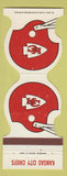 Matchbook Cover - Kansas City Chiefs Football 1980 Bank Atchison KS WEAR