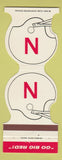 Matchbook Cover - Nebraska Cornhuskers 1982 Bank Columbus NE
