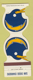 Matchbook Cover - San Diego Chargers Football 1981