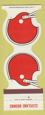 Matchbook Cover - Cleveland Browns Football 1981 GATX Credit Union Masury OH