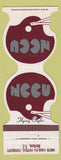 Matchbook Cover - North Carolina Central Flying Eagles Durham NC Bank