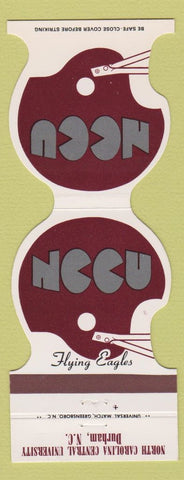 Matchbook Cover - North Carolina Central Flying Eagles Durham NC Bank