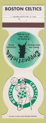 Matchbook Cover - Boston Celtics 1981 Copperfields Boston MA