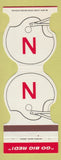 Matchbook Cover - Nebraska Cornhuskers 1983 Bank Lyons NE