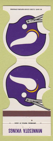 Matchbook Cover - Minnesota Vikings Football 1979 Bank Mora MN