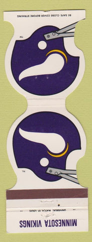 Matchbook Cover - Minnesota Vikings Football 1983 Hilton Troy MI