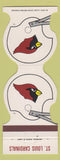 Matchbook Cover - St Louis Cardinals Football  1983 Central West End Savings