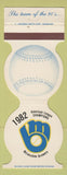 Matchbook Cover - Milwaukee Brewers Baseball 1983