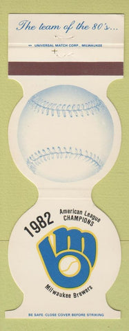 Matchbook Cover - Milwaukee Brewers Baseball 1983