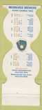 Matchbook Cover - Milwaukee Brewers Baseball 1983