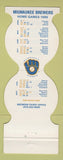 Matchbook Cover - Milwaukee Brewers Baseball 1985 Bank Ashippun WI