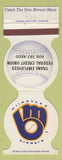 Matchbook Cover - Milwaukee Brewers Baseball 1986 Trane Employees Credit Union