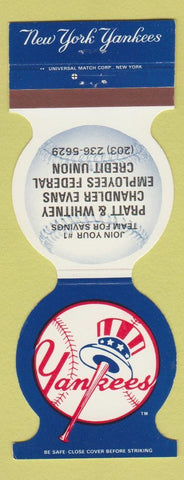 Matchbook Cover - New York Yankees Baseball 1982 Part Whitney Chandler Evans CU