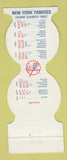 Matchbook Cover - New York Yankees Baseball 1982 Part Whitney Chandler Evans CU