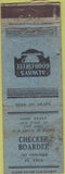 Matchbook Cover - Chcker Boarder St Paul MN WORN