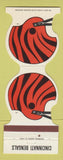 Matchbook Cover Cincinnati Bengals Football 1983 Northfield Hilton Troy MI WEAR