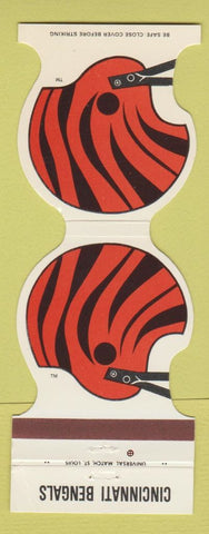 Matchbook Cover Cincinnati Bengals Football 1983 Northfield Hilton Troy MI WEAR