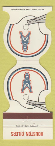 Matchbook Cover - Houston Oilers Football 1980 PJ Hennessey's Kwik Kopy