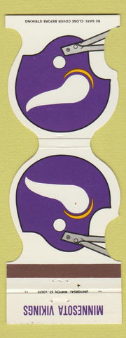 Matchbook Cover - Minnesota Vikings Football 1979 Don Patch Muni Store Savage MN