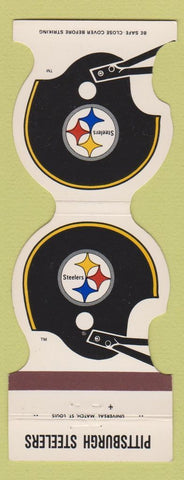 Matchbook Cover - Pittsburgh Steelers Football 1986 Vynex Windows PA