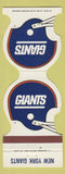 Matchbook Cover - New York Giants Football Universal Match