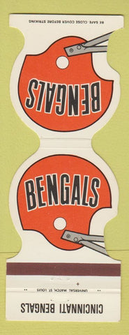 Matchbook Cover - Cincinnati Bengals Football 1980 Cottage Savings Cincinnati OH