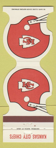 Matchbook Cover - Kansas City Chiefs Football 1980 K&B Litho Supply